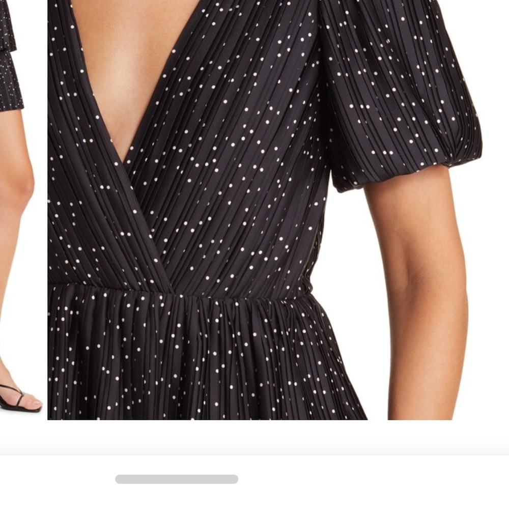 Charles Henry Black and White Tiered Mini Dress - Picture 4 of 12